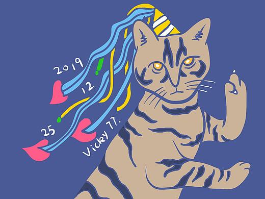 猫咪（个人主页-ZNDE4MDM4NzI=） - 创作习作 - 站酷设计师77怪怪怪原创素材 - 站酷ZCOOL