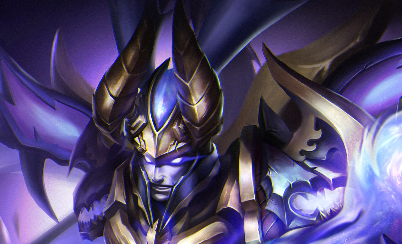 《王者荣耀》吕布 天魔缭乱同人|插画|游戏原画|插画师jchan_原创作品