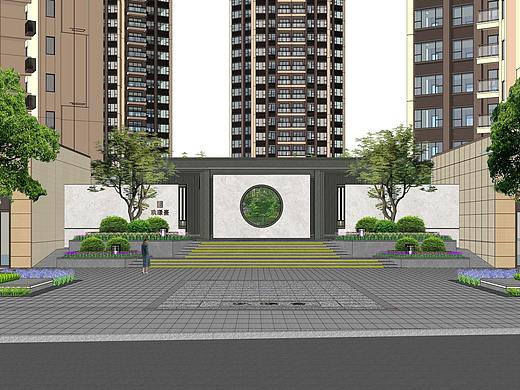 玖璟臺大区景观SU模型下载