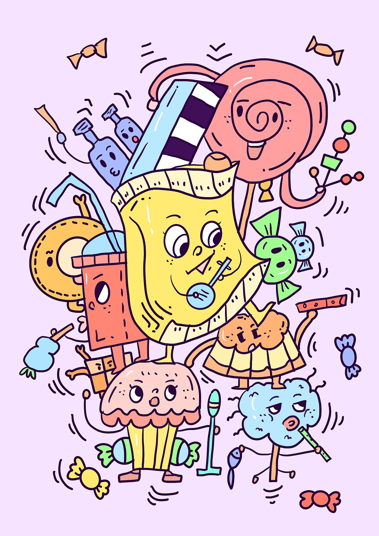 创意插画（图ZMjkxMzU0NTI4） - 商业插画 - 站酷设计师羊粥壹z原创素材 - 站酷ZCOOL