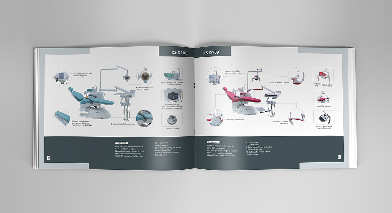 一希品牌设计-牙医设备英文画册设计-牙产品画册设计（图ZMTE0Mzk2NTY0） - 书籍/画册 - 站酷设计师一希品牌设计原创素材 - 站酷ZCOOL