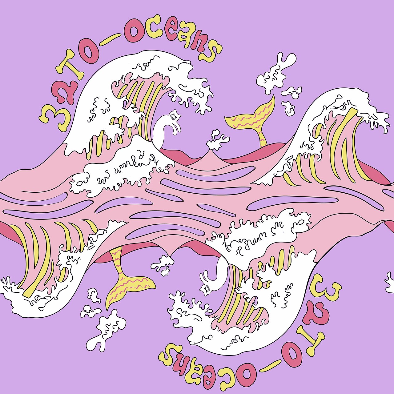 海浪卡通手绘印花面料图案设计（图ZMTk4Njc2MzY4） - 其他服装 - 站酷设计师阿听不听话原创素材 - 站酷ZCOOL