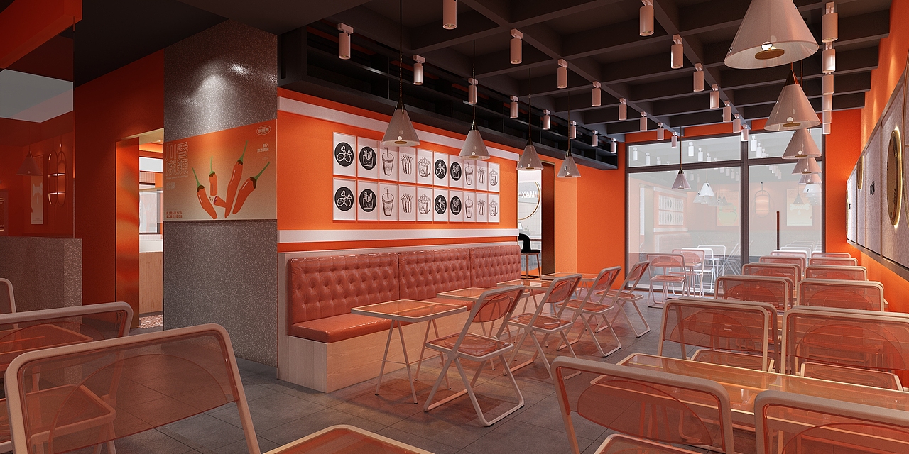 麻辣烫店面设计效果图