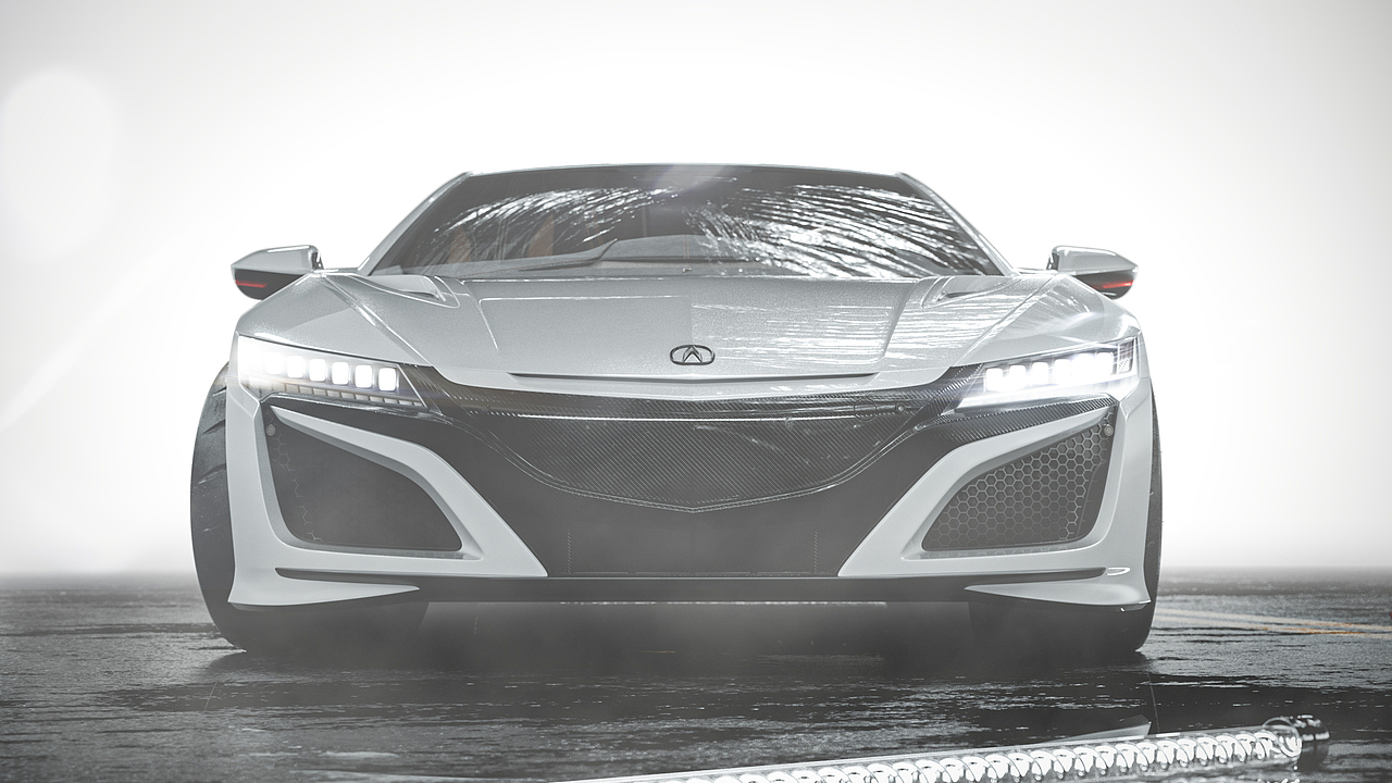 区区渲染一台车车 讴歌NSX