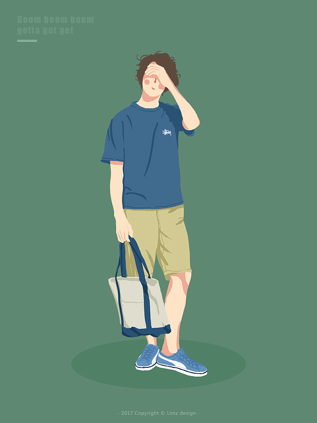 Boom boom boom gotta get get插画商业插画Limz