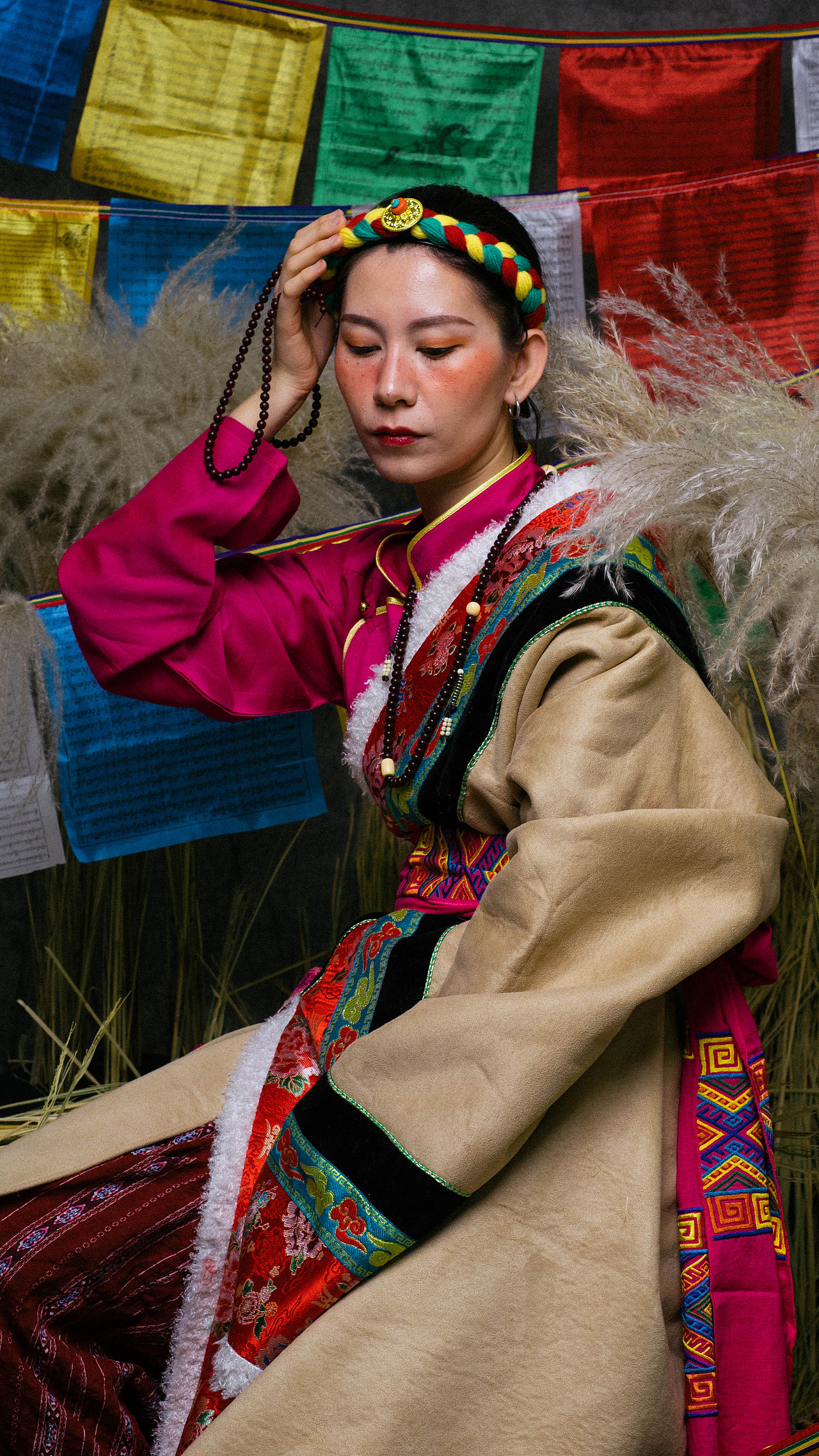 西藏风情人物创作