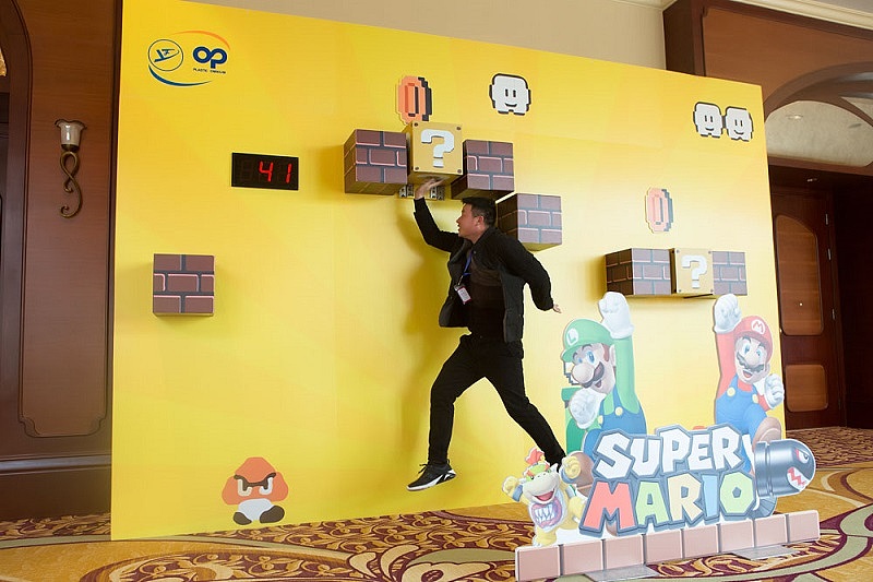 上海幕明互动装置真人版超级玛丽,童年回忆暖场道具