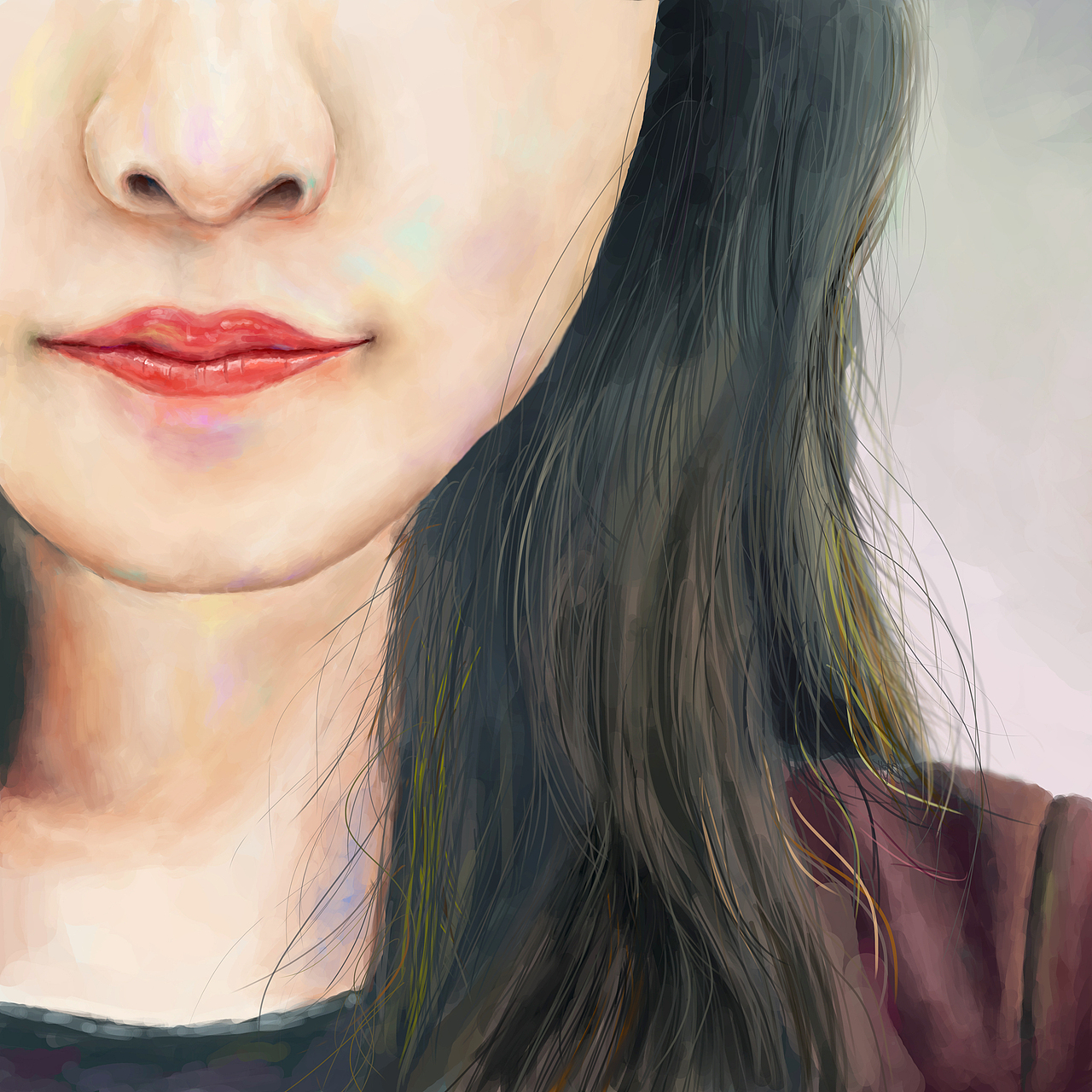 手绘人像|插画|创作习作|_可乐鸡翅_原创作品-站酷(zcool)