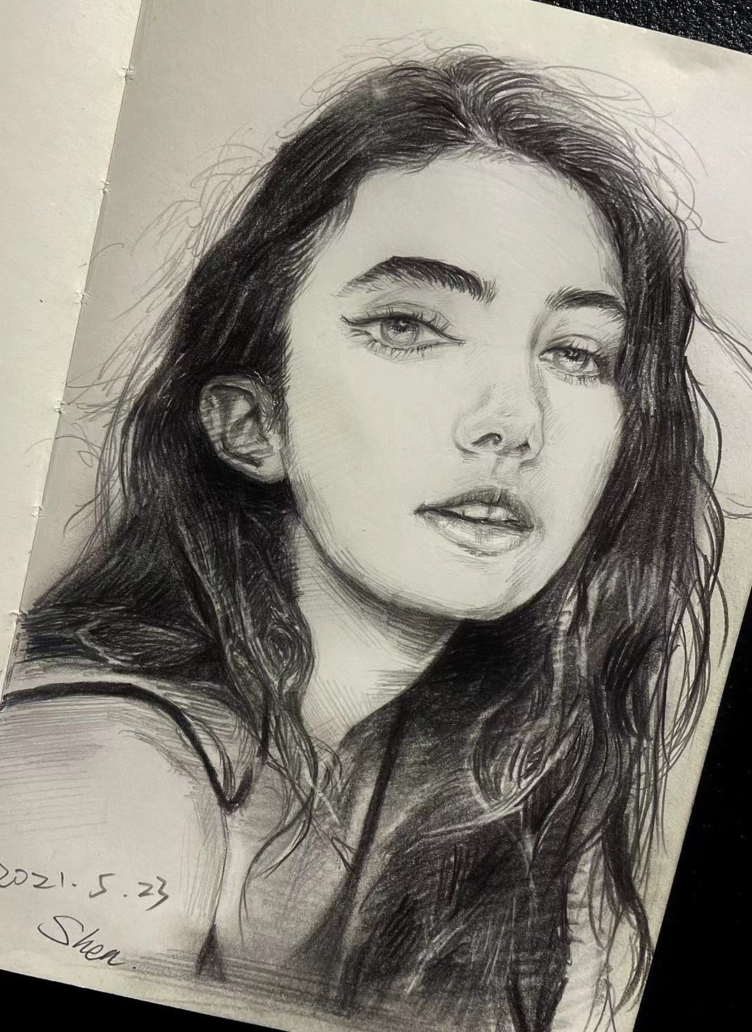 素描/速写人物|纯艺术|绘画|天然黑阎魔爱 - 原创作品 - 站酷 (zcool)