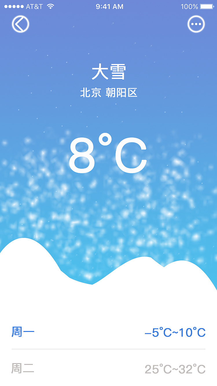 天气（图ZODQ0OTU0MjQ=） - APP界面 - 站酷设计师靑衣原创素材 - 站酷ZCOOL