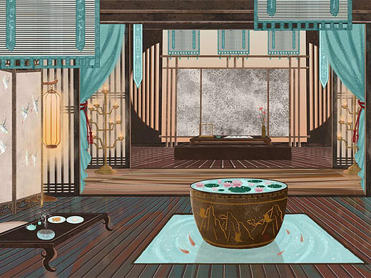 古风场景（个人主页-ZNTExMDg0NzY=） - 创作习作 - 站酷设计师熹微榆火原创素材 - 站酷ZCOOL