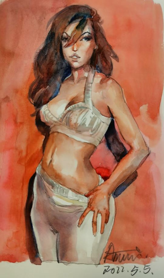 近日速写（图ZMzE1NDMwNjA0） - 绘画 - 站酷设计师张晓睿原创素材 - 站酷ZCOOL