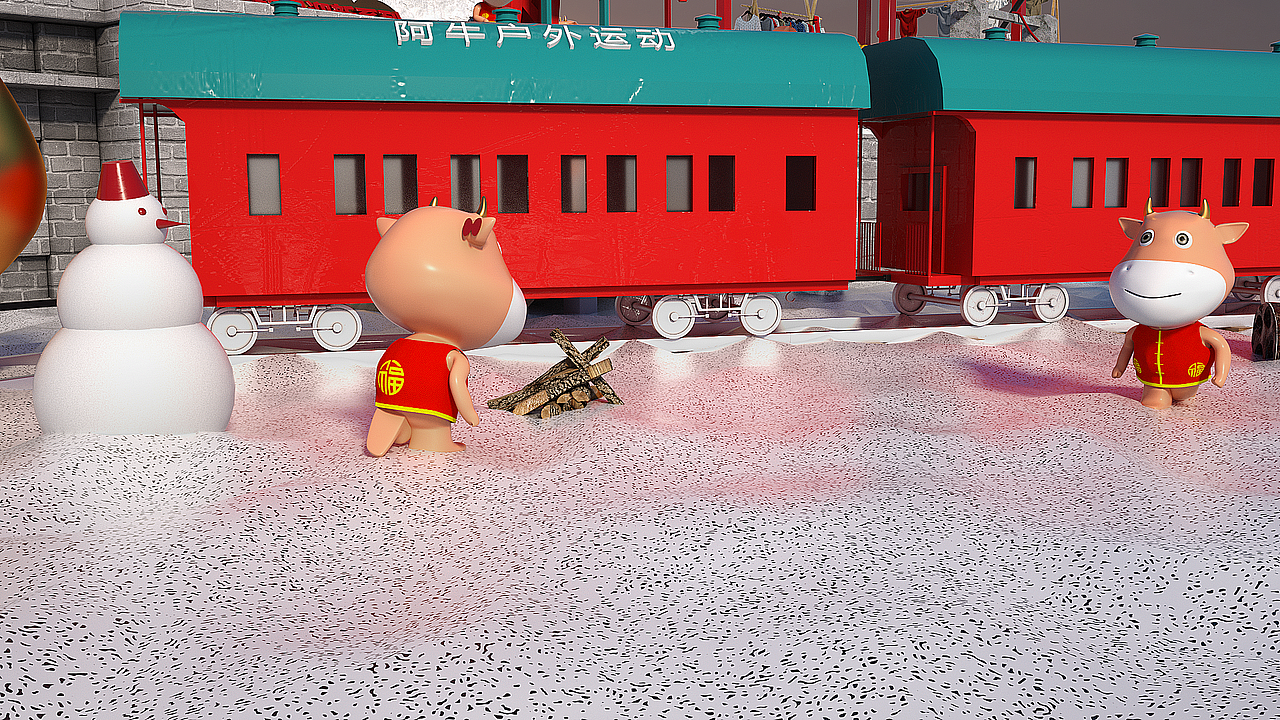 户外运动品牌-年货节主KV