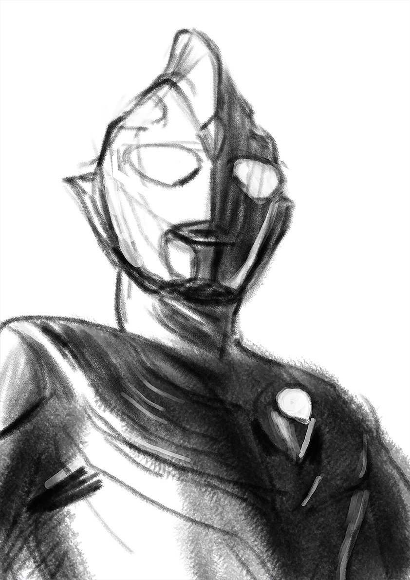 插画-迪迦奥特曼