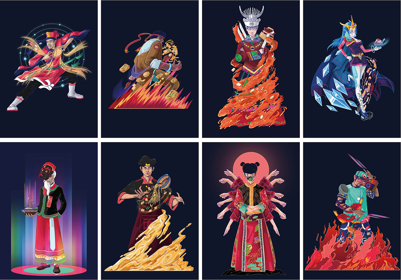 多彩贵州街出山里上半年插画工作总结（图ZMTIyNjQxNzgw） - 商业插画 - 站酷设计师曾仙桃原创素材 - 站酷ZCOOL