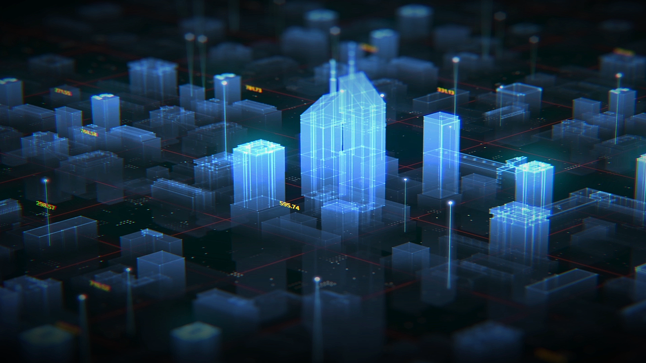 HUD全息城市动画（图ZMTk1ODYzODA0） - 建筑/空间 - 站酷设计师D莉动效设计原创素材 - 站酷ZCOOL