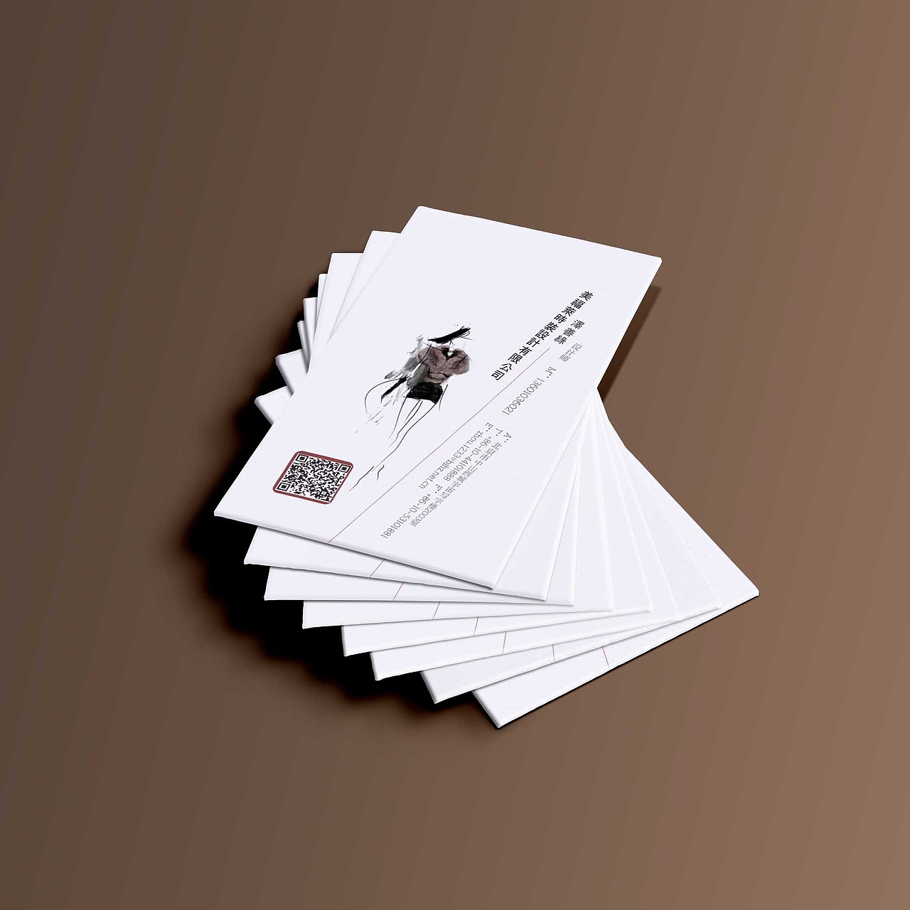 方寸神韵名片设计模特服装名片设计