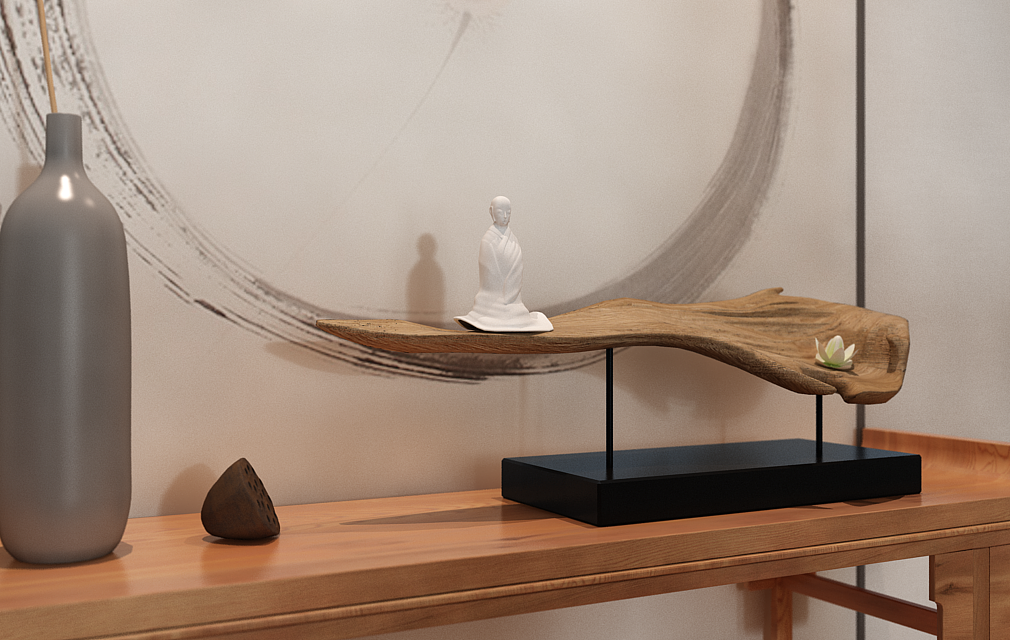 禅意新中式（图ZNDU2NjU1Njg=） - 家装设计 - 站酷设计师隐居地球原创素材 - 站酷ZCOOL