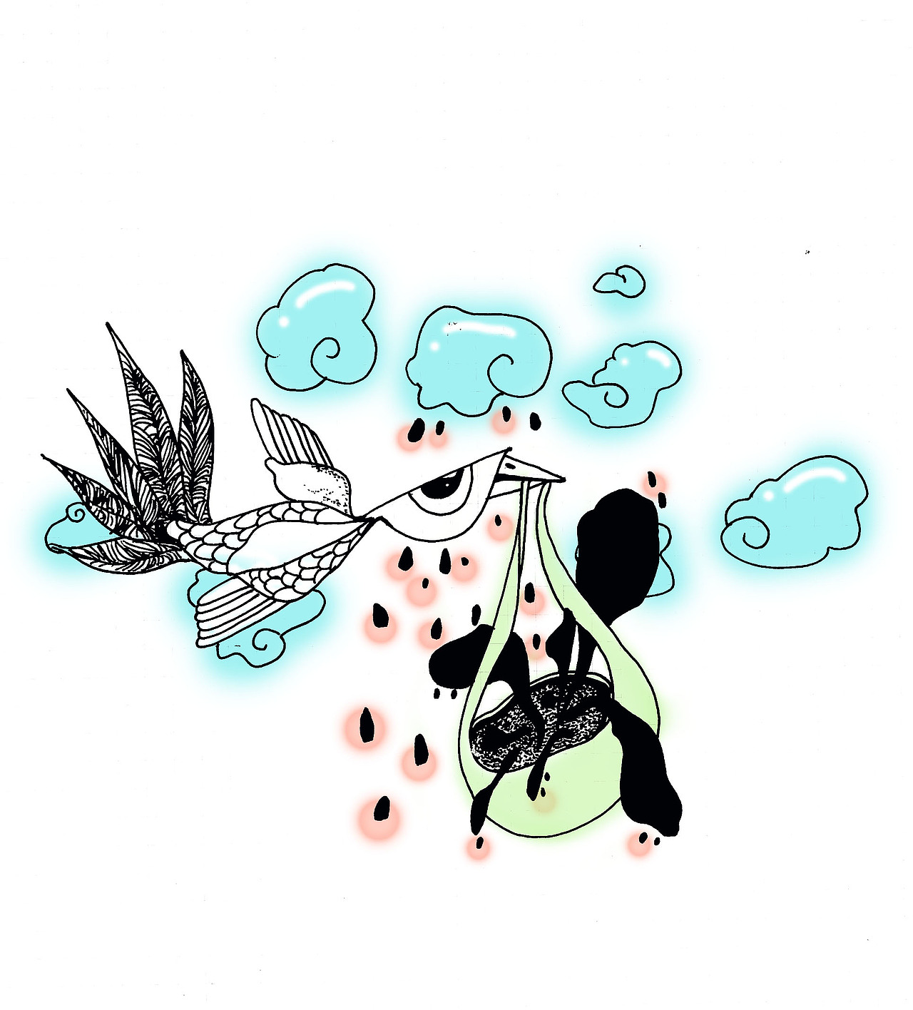飞鸟（图ZMTcwOTM2MjA=） - 艺术插画 - 站酷设计师niufang5100095原创素材 - 站酷ZCOOL