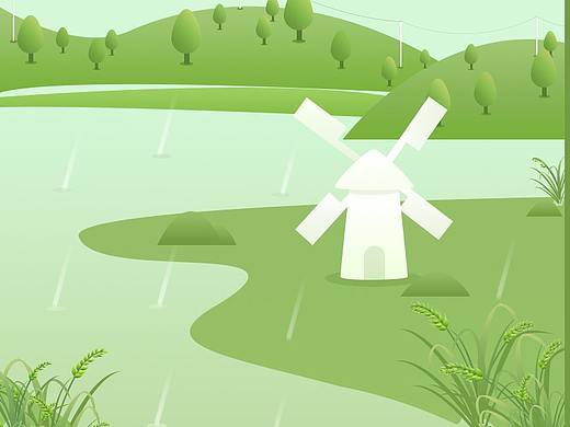 节气插画（个人主页-ZMjY1NTg0NjQ=） - 闪屏/壁纸 - 站酷设计师蓝染呀原创素材 - 站酷ZCOOL