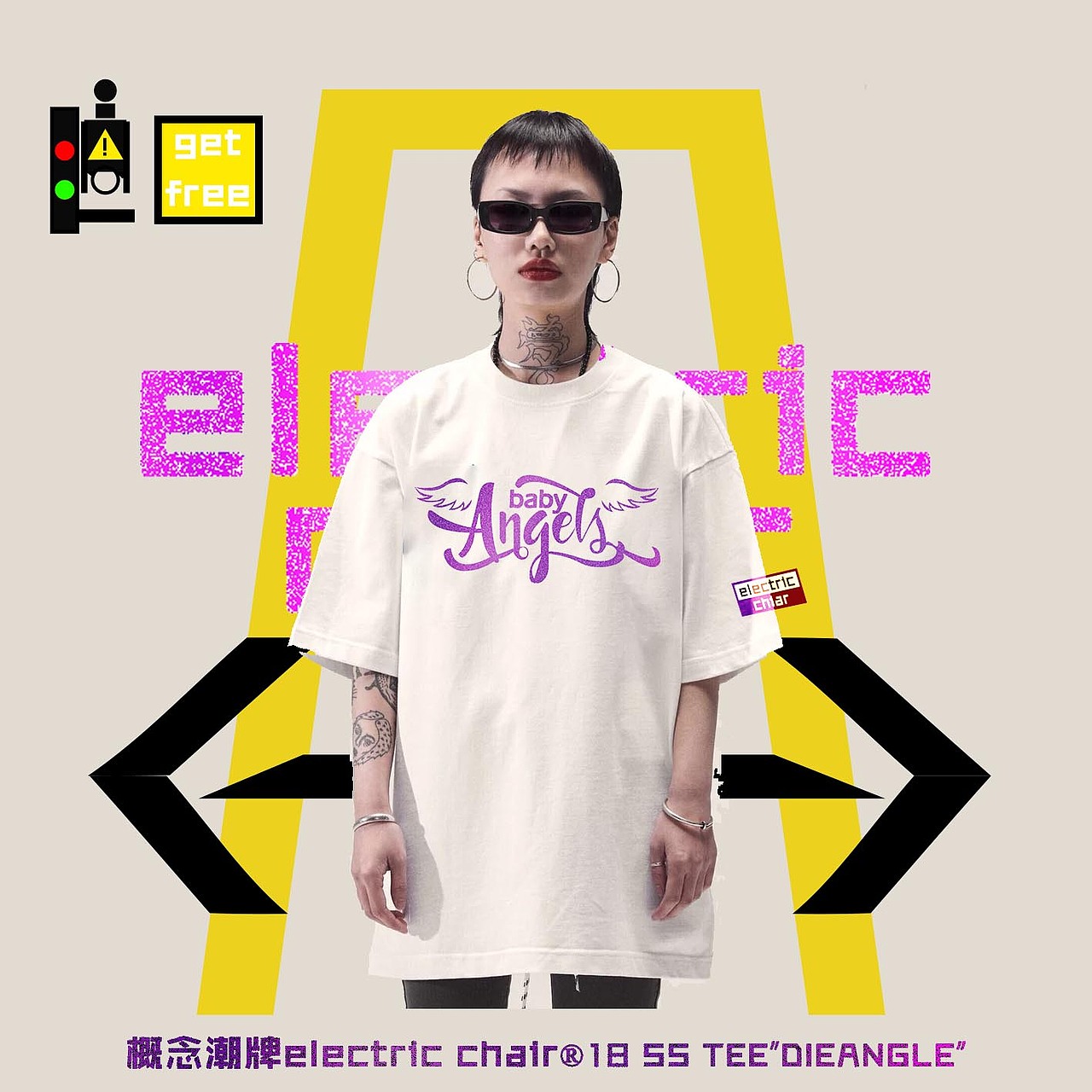 概念潮牌 electric chair®18SS TEE“Ange Mort”印花（图ZMTMzMDY0MDQ4） - 其他服装 - 站酷设计师ECC主理人_畵家原创素材 - 站酷ZCOOL