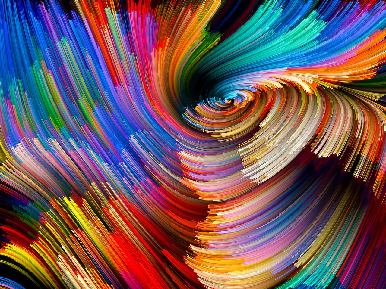 梦幻七彩质感底纹背景线条波浪设计素材|平面|图案|就是海清_原创作品