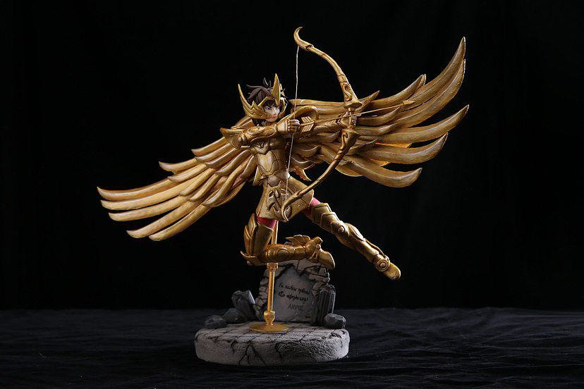 原创造型设计粘土作品—黄金圣斗士射手座