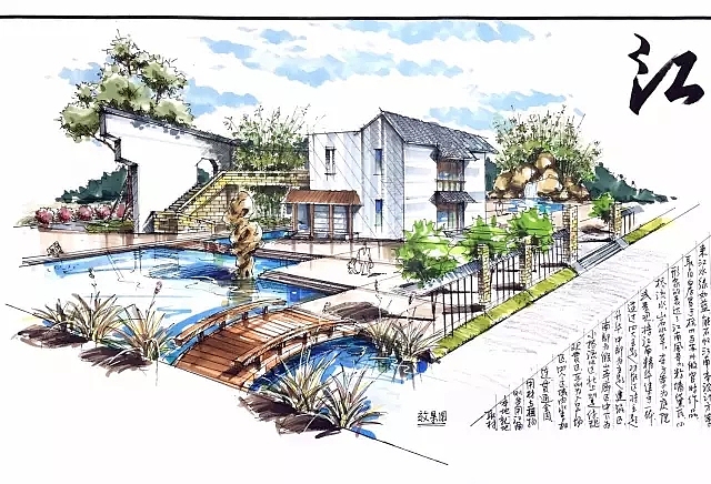 景观设计手绘快题方法与步骤教程