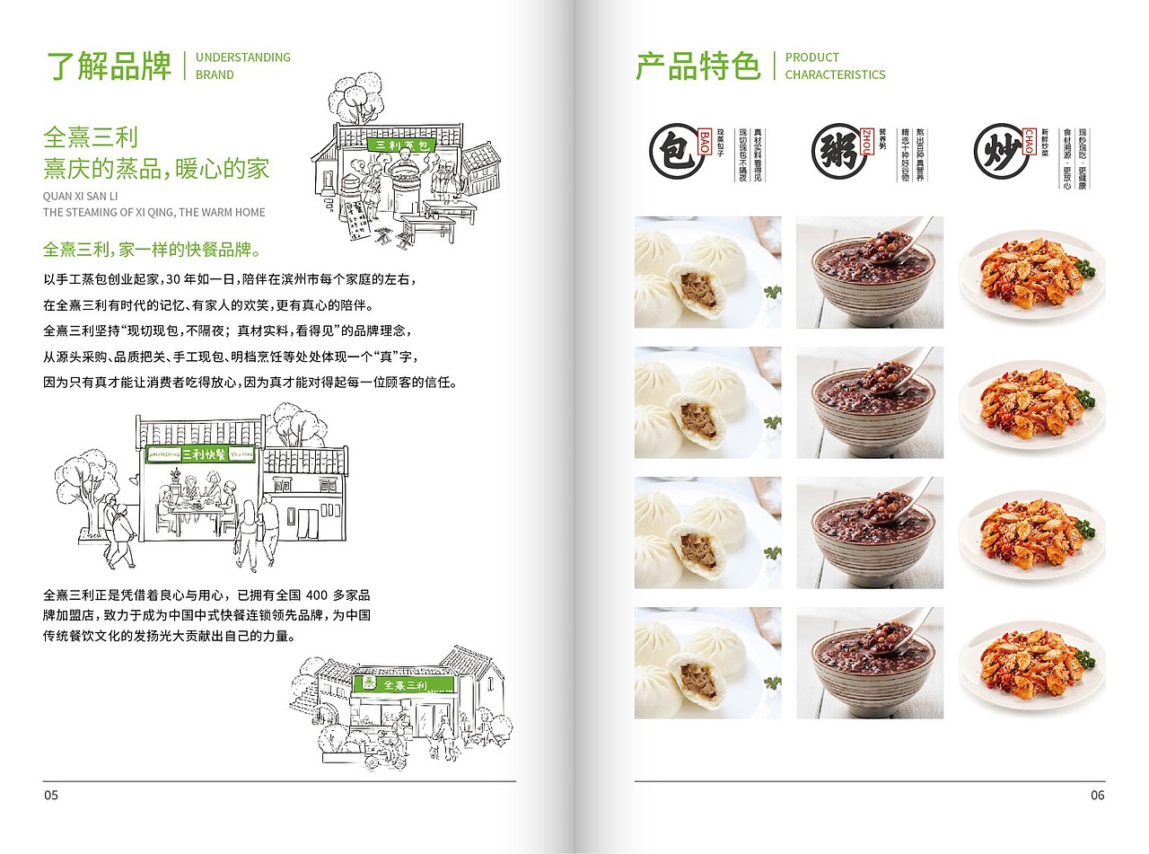 《全熹三利》快餐升级插画