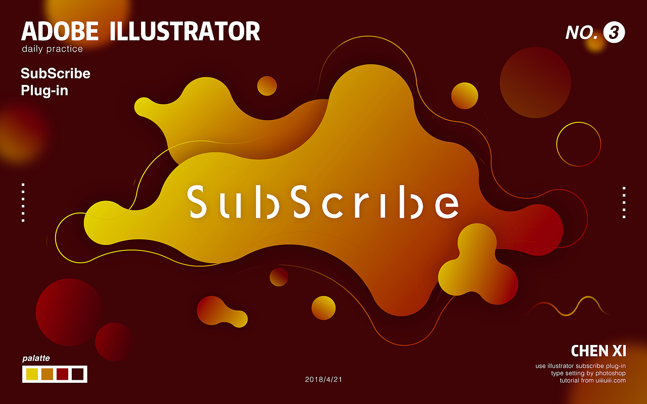 AI | 融球效果 | 教程练习（图ZMTEyMzczODQ4） - 海报 - 站酷设计师里早Leez原创素材 - 站酷ZCOOL