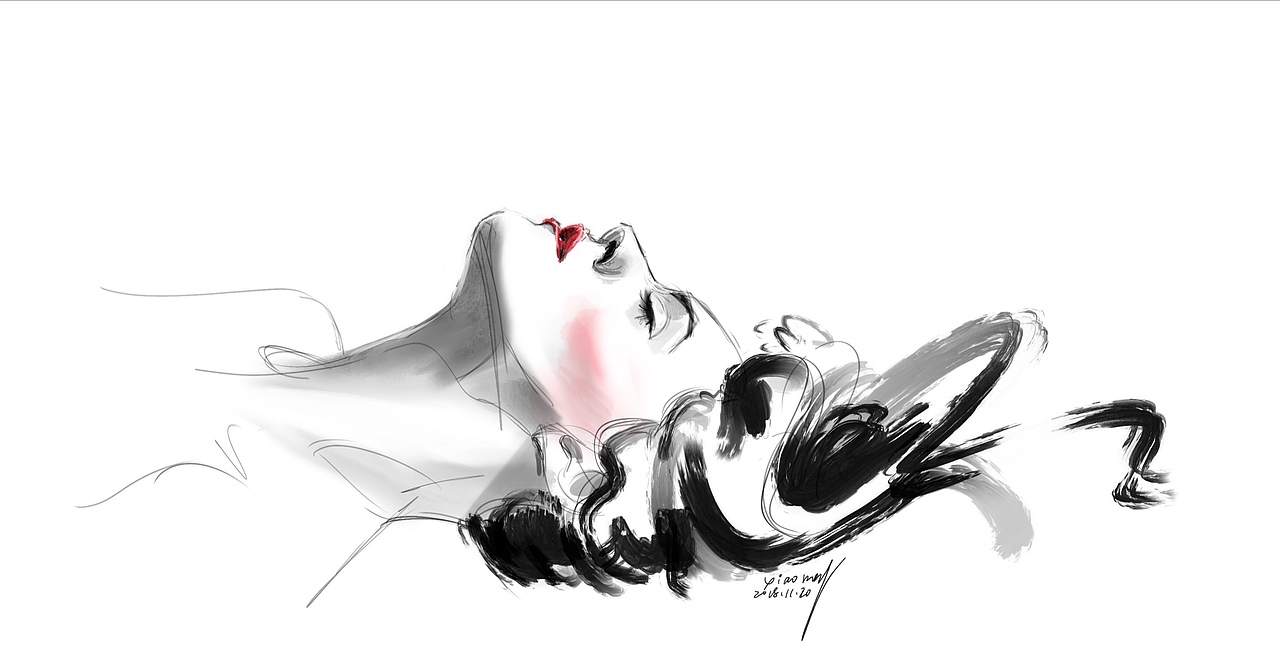 时尚插画～个性女生（图ZMTM2Njg1OTI4） - 创作习作 - 站酷设计师霓虹赶路人原创素材 - 站酷ZCOOL