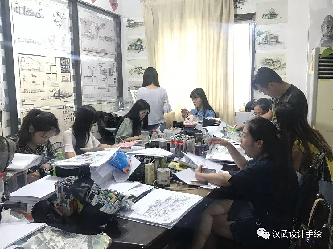 汉武手绘 环艺 建筑 规划 平面  动画 数码  工业设计手绘培训