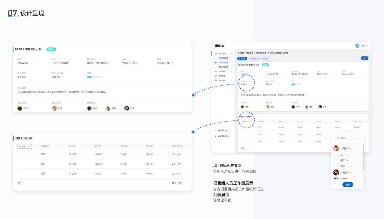 DESIS LAB 内部项目管理系统平台设计（图ZMjIyNzkyOTg0） - 交互/UE - 站酷设计师许许许啊木原创素材 - 站酷ZCOOL