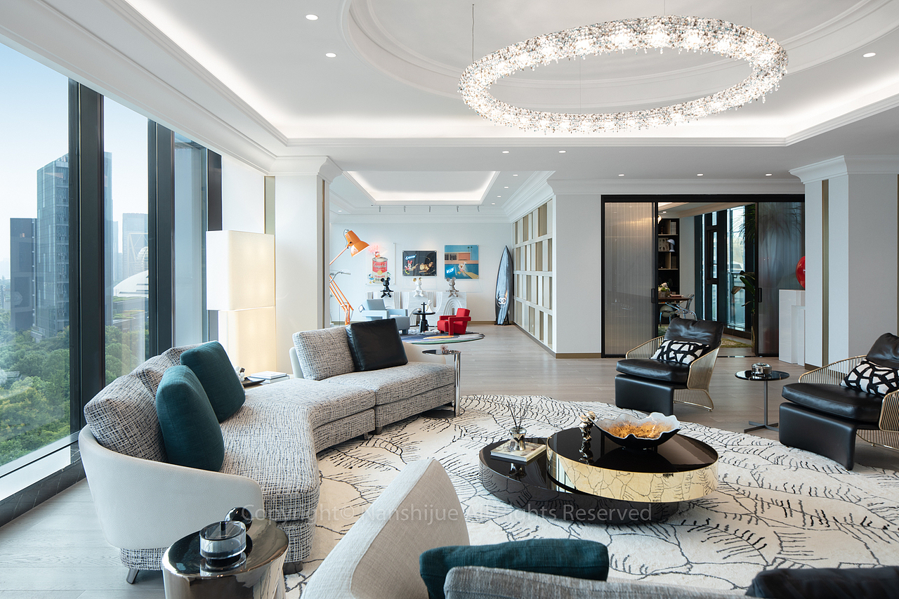 杭州钱塘公馆|顶级豪宅公寓|样板房拍摄|室内空间摄影（图ZMjI3MTAyMDg4） - 环境/建筑摄影 - 站酷设计师拍酒店民宿的蔡工原创素材 - 站酷ZCOOL