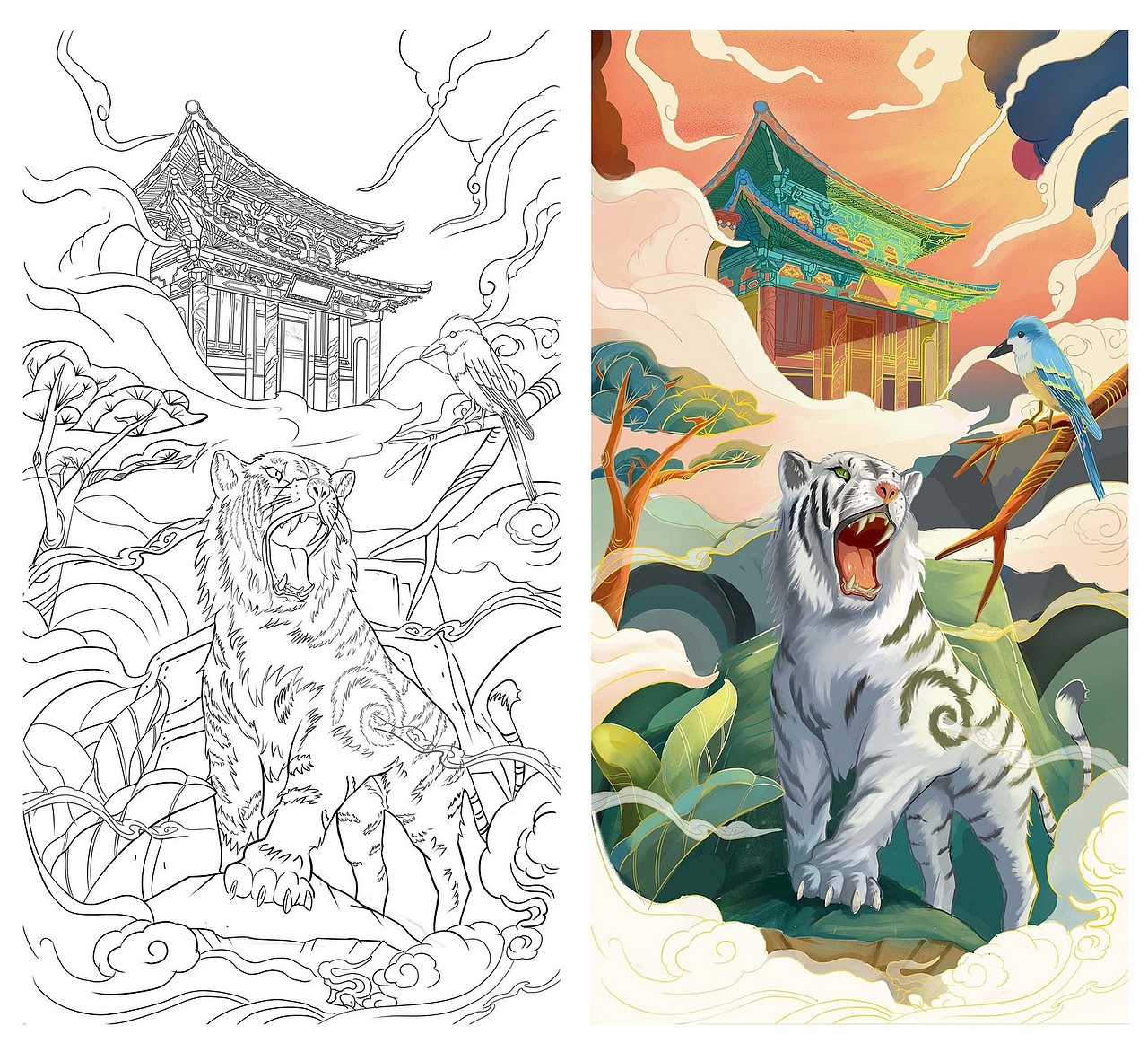 乐划锁屏｜四大神兽（图ZMjY1OTkwMzI4） - 海报 - 站酷设计师洛成luo原创素材 - 站酷ZCOOL