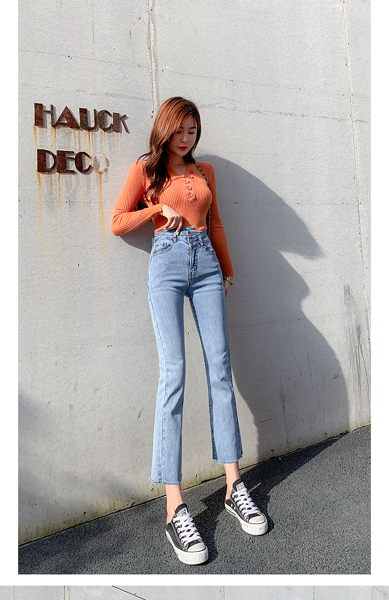 模特玲玲 牛仔裤拍摄 直筒牛仔裤拍摄 阔腿裤子摄影