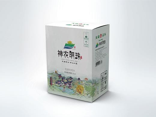 大洪山 饮用水包装设计 手绘插画 【习稿】