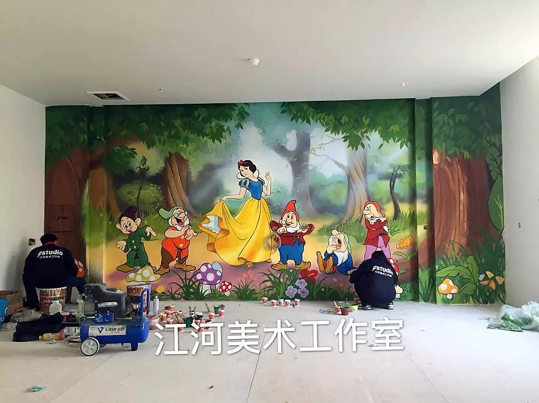 手绘墙（图ZMTAxNTI5NTI0） - 绘画 - 站酷设计师江河美术工作室原创素材 - 站酷ZCOOL