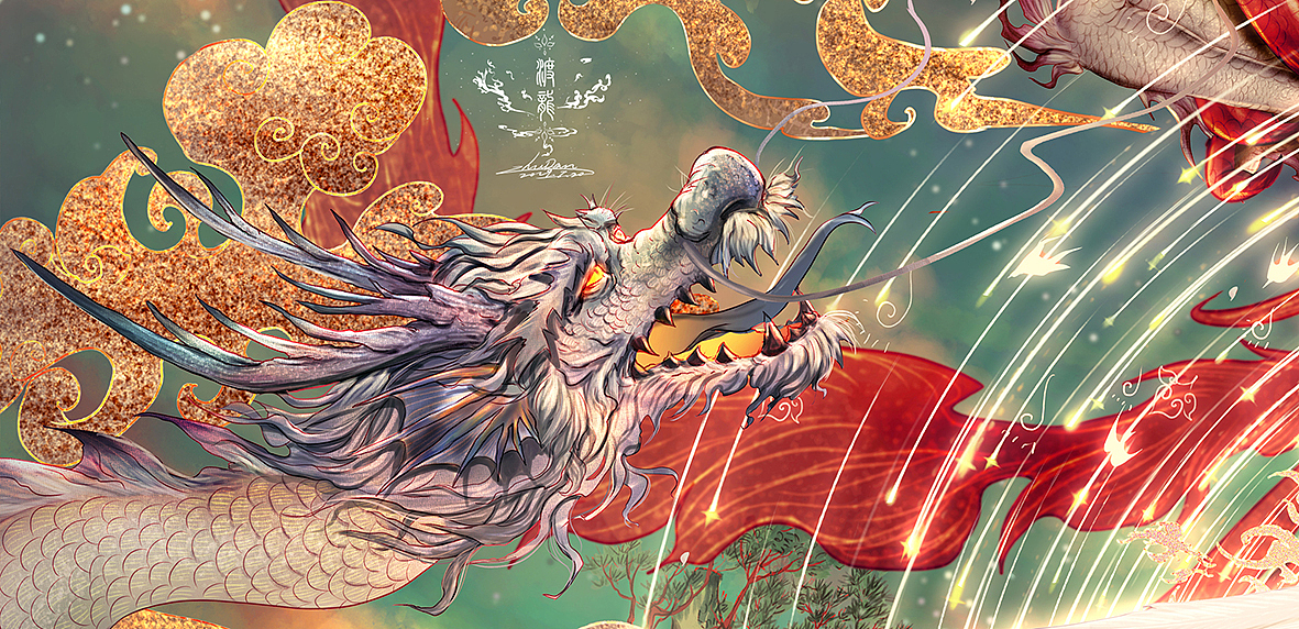 《渡龙》（图ZMTcwNDg2MjAw） - 创作习作 - 站酷设计师吃货好累原创素材 - 站酷ZCOOL