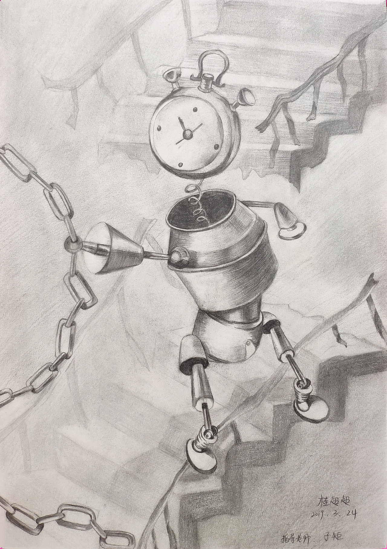 陈子画室 星沙画室 长沙县画室长沙画室 素描 油画漫画