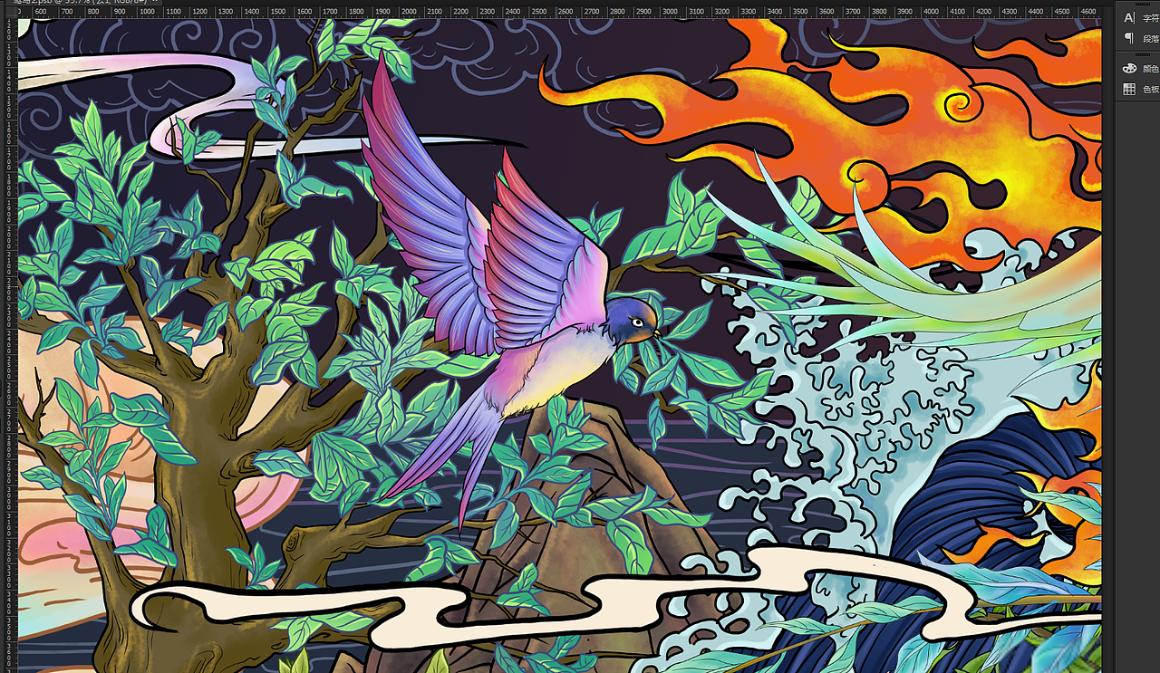 海参插画包装设计即食海参国潮风包装设计（图ZMTgxOTg3Mzc2） - 包装 - 站酷设计师村花二毛啊原创素材 - 站酷ZCOOL