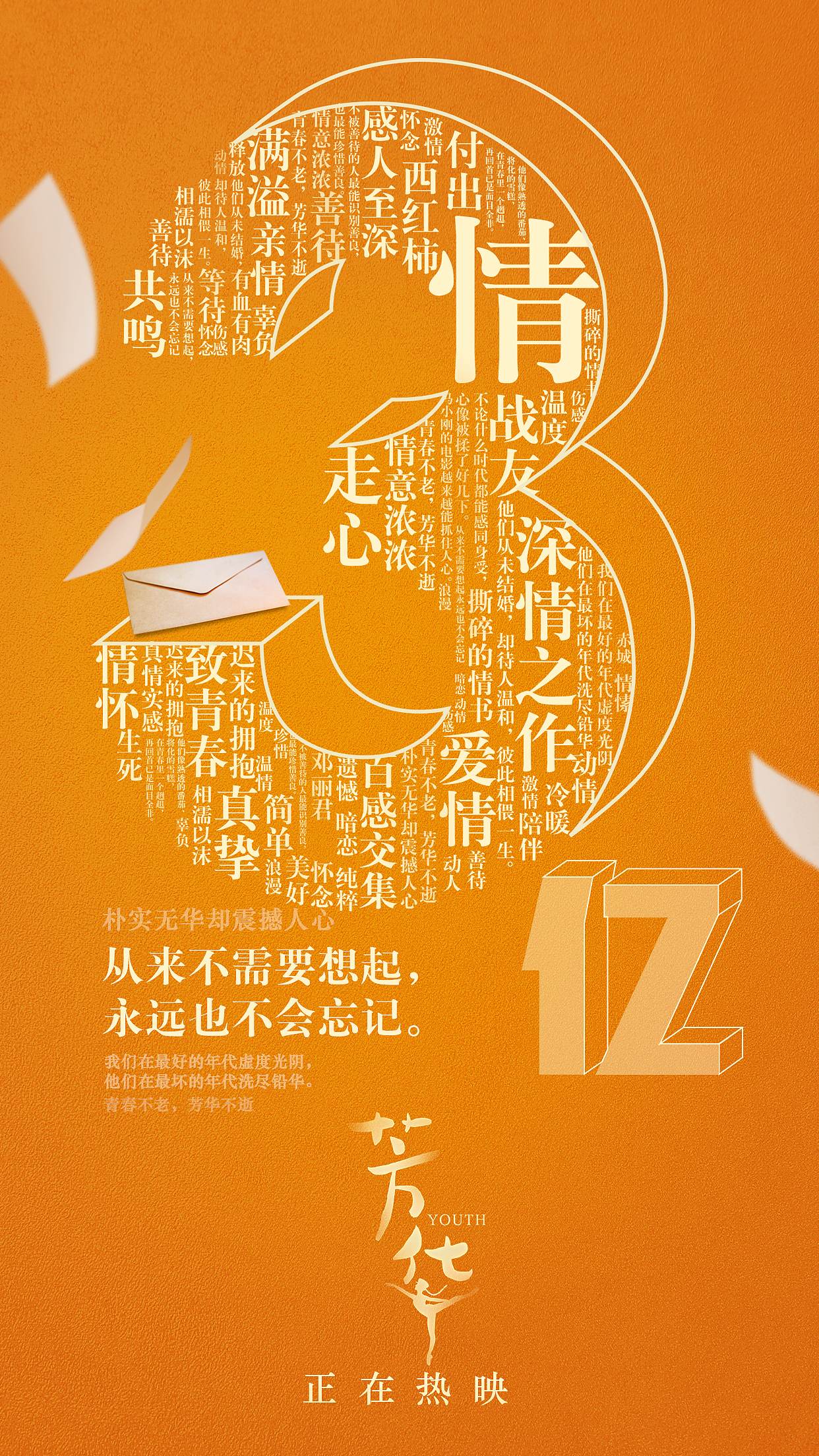 电影《芳华》破亿图海报1|平面|海报|啡色21_原创作品-站酷zcool