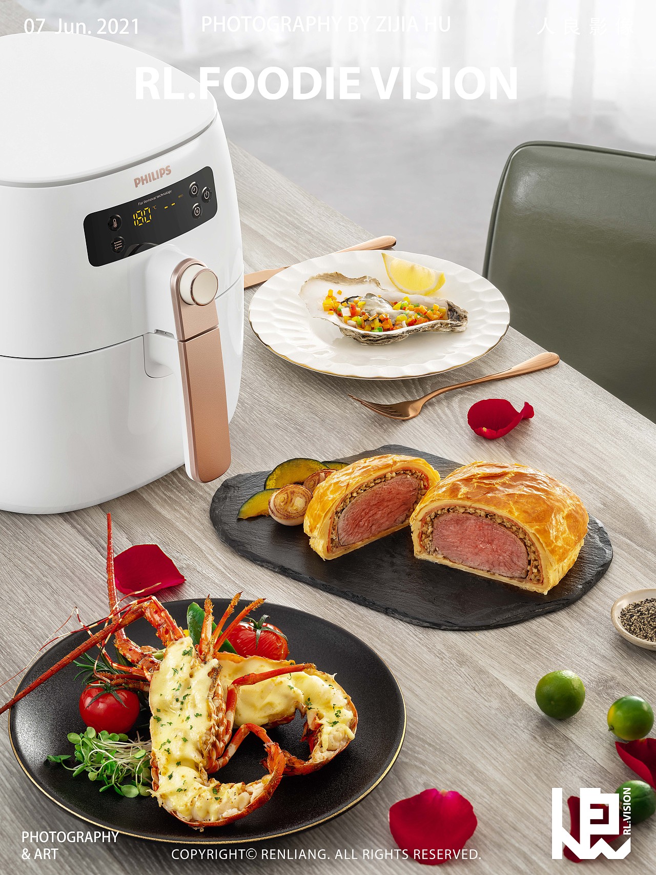 人良 x 飞利浦 空气炸锅美食摄影