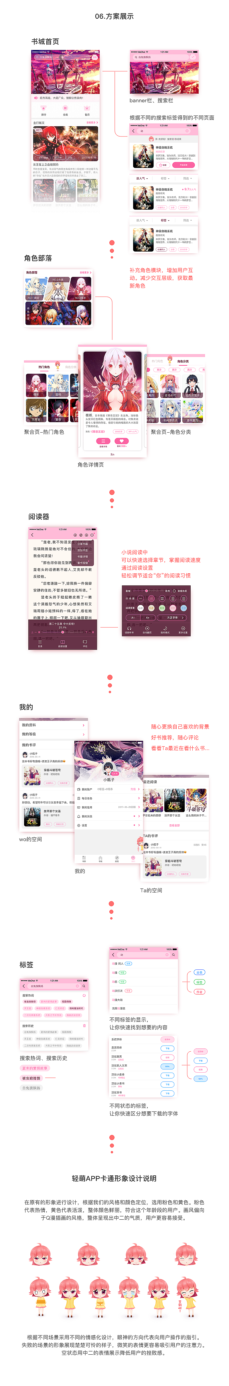 《轻萌》二次元小说书城（图ZMTg0OTI5NDYw） - APP界面 - 站酷设计师guaixinyan原创素材 - 站酷ZCOOL