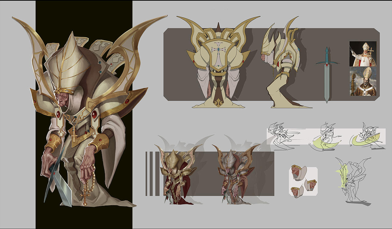 教皇（图ZMjYyOTk1NDIw） - 游戏原画 - 站酷设计师正咚咚原创素材 - 站酷ZCOOL