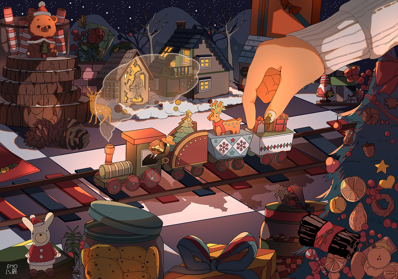 以默2021圣诞贺图