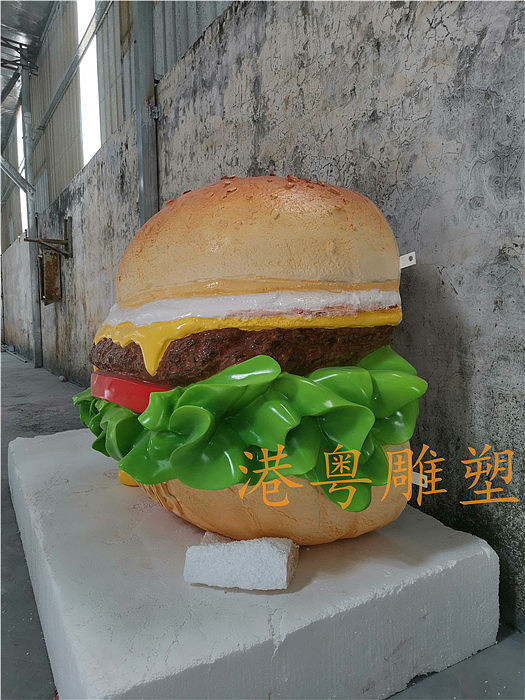 肯德基香辣鸡腿堡玻璃钢仿真汉堡包雕塑招牌树脂摆件（图ZMjMxNjQyMjA0） - 雕塑 - 站酷设计师港粤雕塑艺术厂家原创素材 - 站酷ZCOOL