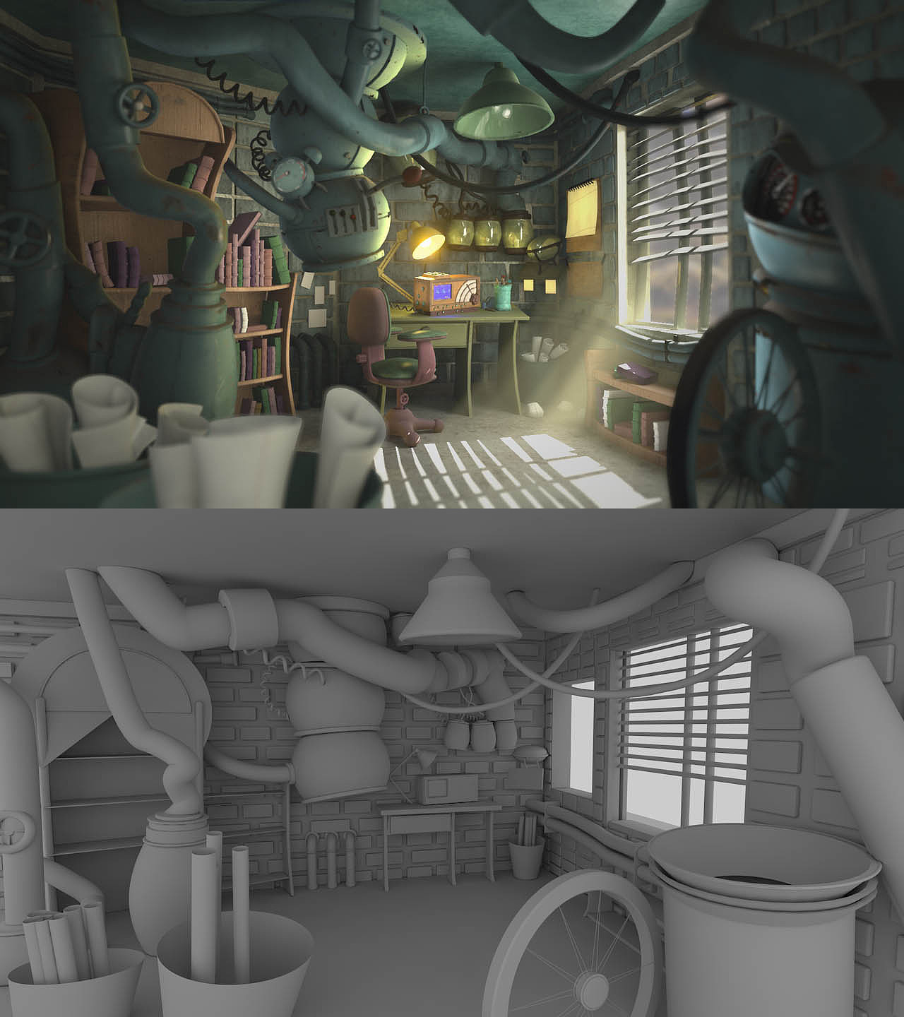 c4d场景临摹作品（图ZMTg1MDk4NTgw） - 场景 - 站酷设计师如影随刑原创素材 - 站酷ZCOOL