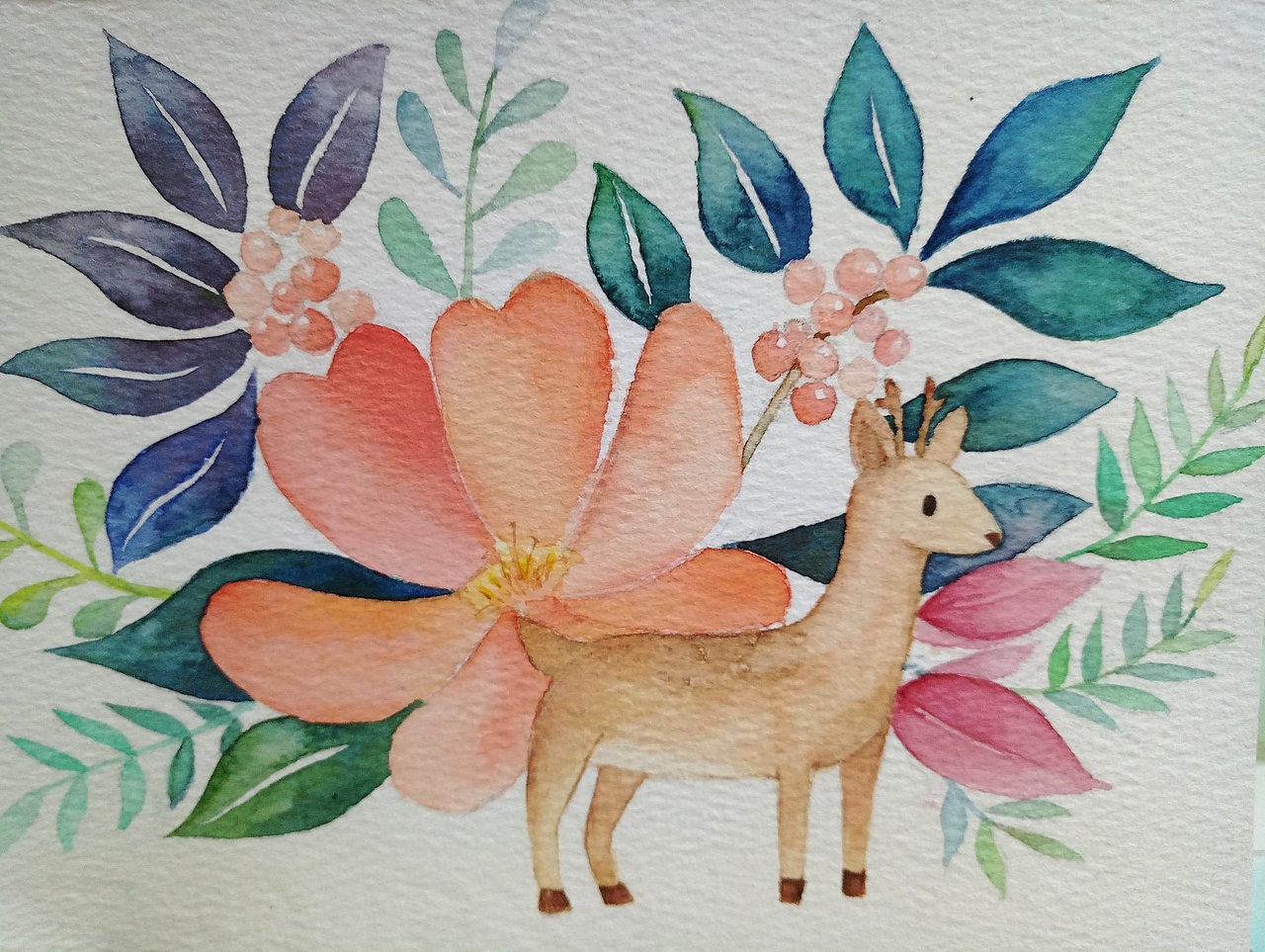 一只胖乎乎小鹿