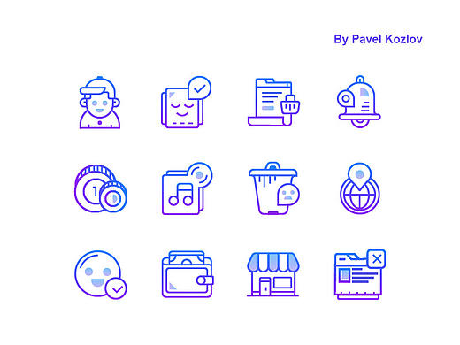 21天圖形挑戰(zhàn)～day02漸變線性圖標(biāo)（個人主頁-ZMzU3NTYwNjA=） - 圖標(biāo) - 站酷設(shè)計(jì)師Feriha原創(chuàng)素材 - 站酷ZCOOL